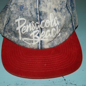 Vintage Acid Wash Denim Pensacola Beach Cap